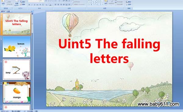 كӢZunit5 The falling letters PPTn