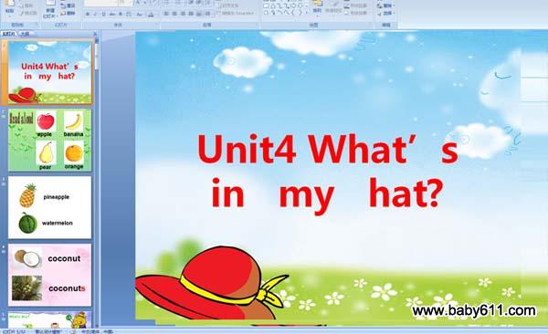 كӢZһ(j)ϣunit4 whatsin my hat?