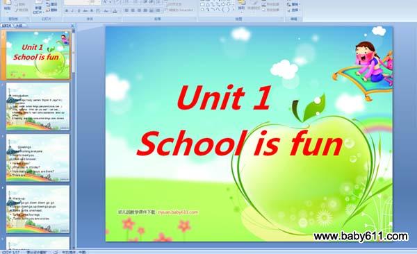 كӢZA(y)伉(j):Unit1 School is fun