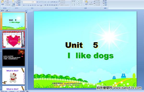 كӢZnUnit5 I  like dogs 