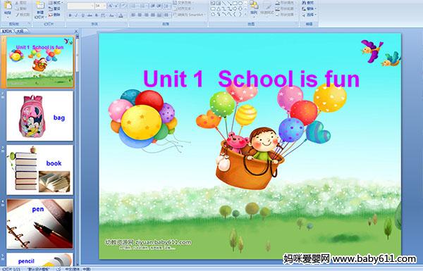 كA(y)伉(j)ӢZ(y)nUnit 1  School is fun